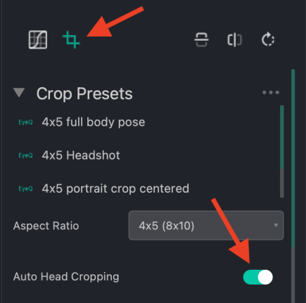 Auto crop demonstration