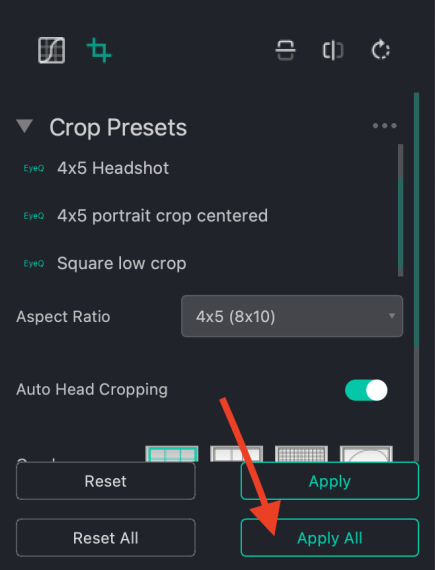 Auto crop demonstration