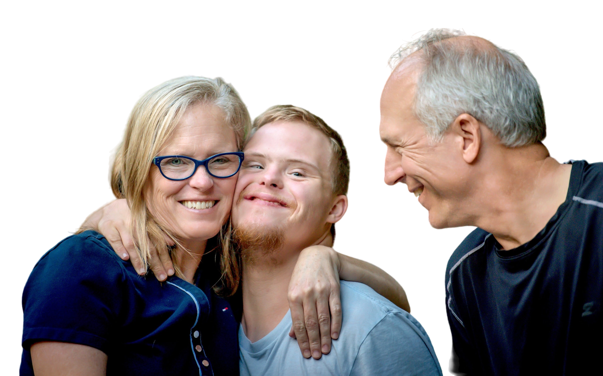 family after background is removed